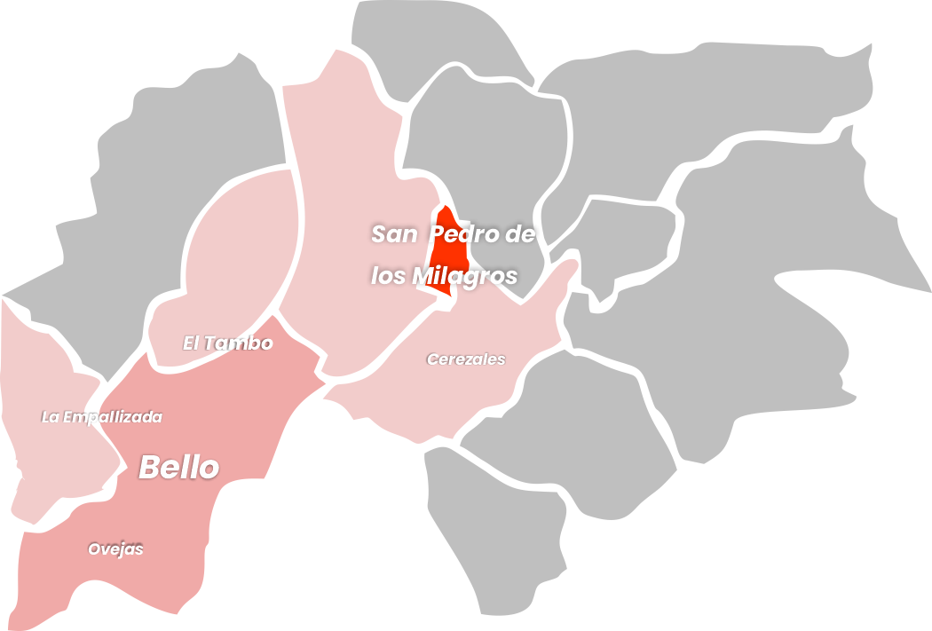Mapa de Cobertura en el Norte de Antioquia